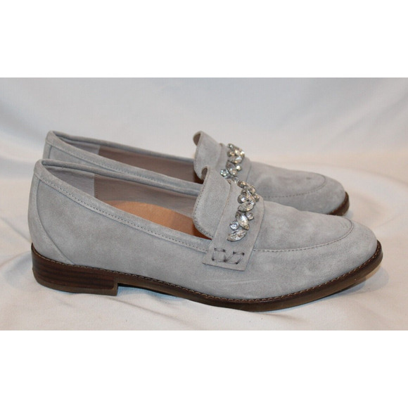Vionic‎ Willa Wedge Women's Leather Slip-on Loafer SZ 7 GRAY NIB - Picture 2 of 8